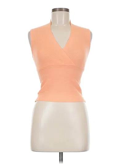 Pre-owned Guess Sleeveless T-shirt In Orange