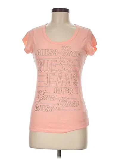 Pre-owned Guess Sleeveless T-shirt In Pink