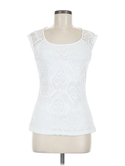 Pre-owned Guess Sleeveless T-shirt In White