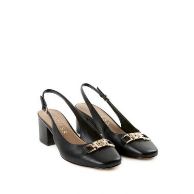 Guess Slingback En Cuir In Black