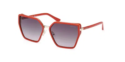 Guess Smoke Gradient Butterfly Ladies Sunglasses Gu7871 66b 59