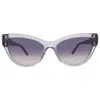Guess Smoke Gradient Cat Eye Ladies Sunglasses Gu00112 20b 56 In Gray