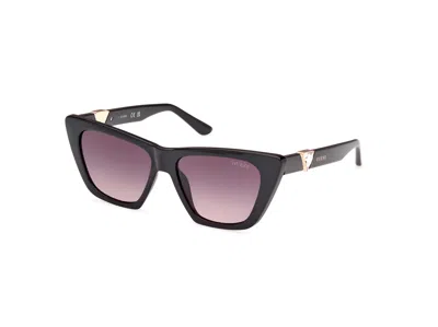 Guess Smoke Gradient Cat Eye Ladies Sunglasses Gu00139 01b 53 In Black