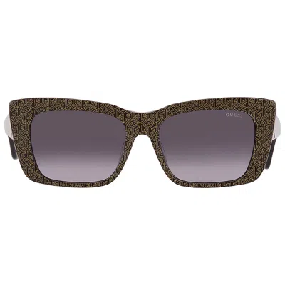 Guess Smoke Gradient Cat Eye Ladies Sunglasses Gu7890 01b 55 In Purple