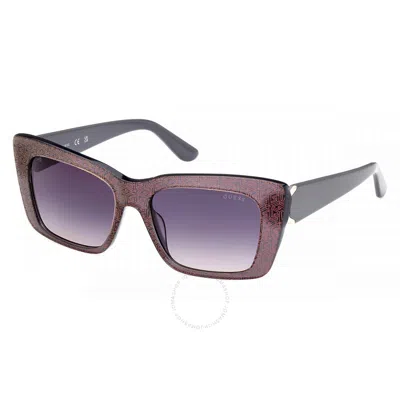 Guess Smoke Gradient Cat Eye Ladies Sunglasses Gu7890 20b 55 In Multi