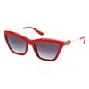 Guess Smoke Gradient Rectangular Ladies Sunglasses Gu00199 66b 56