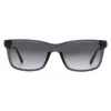Guess Smoke Gradient Rectangular Men's Sunglasses Gu00066 20b 55 In Gray