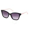 Guess Smoke Gradient Square Ladies Sunglasses Gu00164-h 01b 56