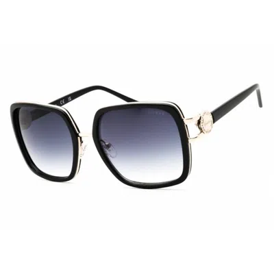 Guess Smoke Gradient Square Ladies Sunglasses Gu00180 01b 56 In Gold