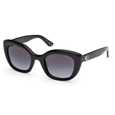 Guess Smoke Gradient Square Ladies Sunglasses Gu00196 01b 51 In Black
