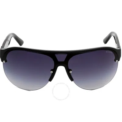 Guess Smoke Gradient Square Men's Sunglasses Gf5066 01b 00 In Blue