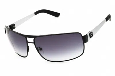Guess Smoke Gradient Wrap Men's Sunglasses Gu6954 02b 68 In Black