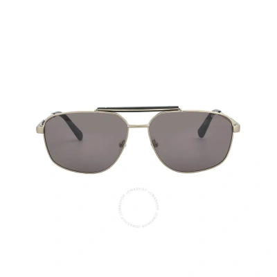 Guess Smoke Navigator Men's Sunglasses Gu00054 33a 61 In Gold