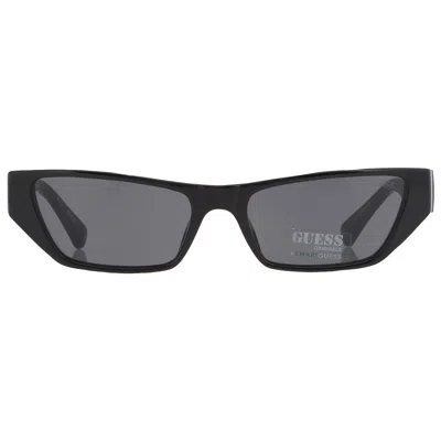 Guess Smoke Rectangular Unisex Sunglasses Gu8232 01a 56 In Black