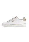 Guess Sneakers Beckie 4g Sneaker With Embossed Logo In Bianco