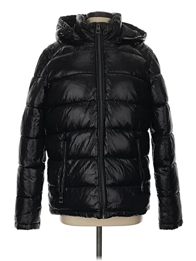 Pre-owned Guess Snow Jacket In Black