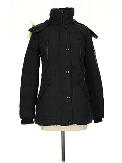 Pre-owned Guess Snow Jacket In Black