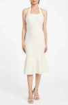 Guess Sofie Halter Strap Sweater Dress In White