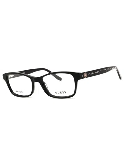 Guess Sophisticated Rectangular Eyeglasses For Women In Black