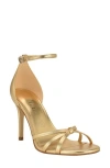Guess Spring Ankle Strap Sandal In Gold