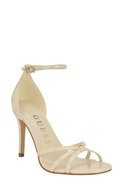 Guess Spring Ankle Strap Sandal In Ivory