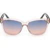 Guess Square Sunglasses In Pink