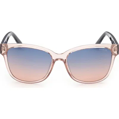 Guess Square Sunglasses In Pink