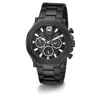 Guess Black Stainless Steel Stainless Steel Watch In Black