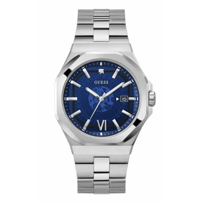 Guess Stainless Steel Men's Watch In Gray