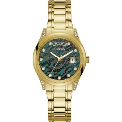 Guess Stainless Steel Women's Watch In Gold