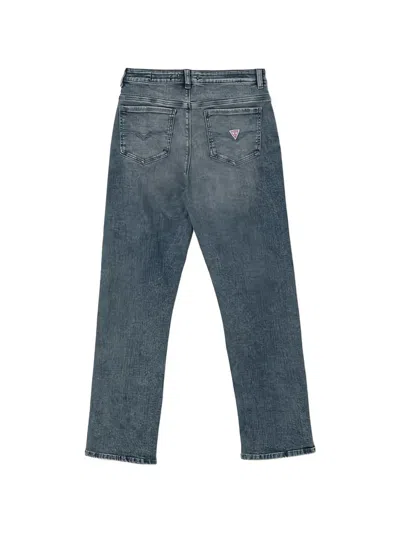 Guess Kids' 스트레이트 데님 진 In Blue