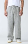 Guess Stripe Drawstring Pants In Multi