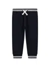 Guess Striped Drawstring Track Pants In Blue
