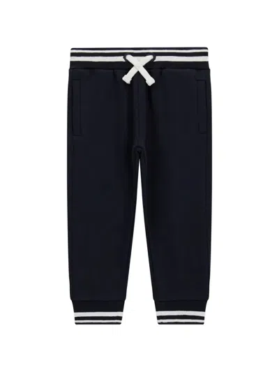 Guess Kids' Striped Drawstring Track Pants In Blue