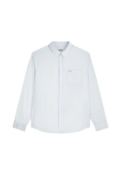 Guess Striped Shirt With Blue Man Pocket In Other