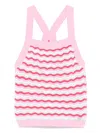 Guess Striped Tank Top In Pink