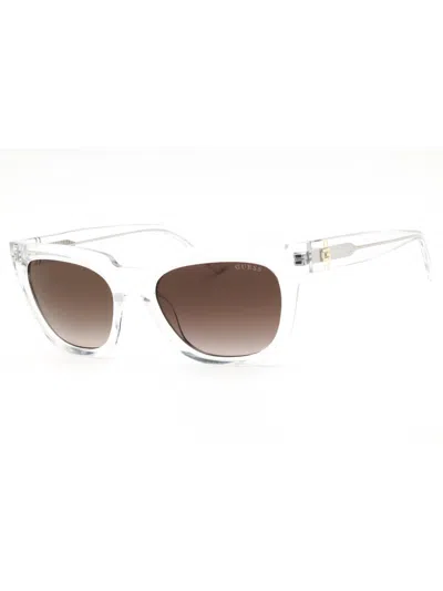 Guess Stylish Rectangular Men's Sunglasses In Transparent