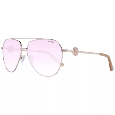 Guess Sunglasses Mod. Gf6140 Silver In Pink