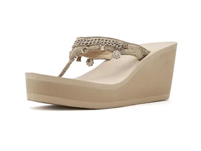 Guess Sutton Women's Wedge Shoes Gold: 9 M