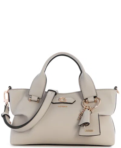 Guess Suzy Small Dual Handle Satchel Handbag In Gray