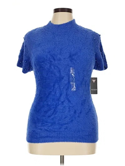 Pre-owned Guess Sweater Vest In Blue