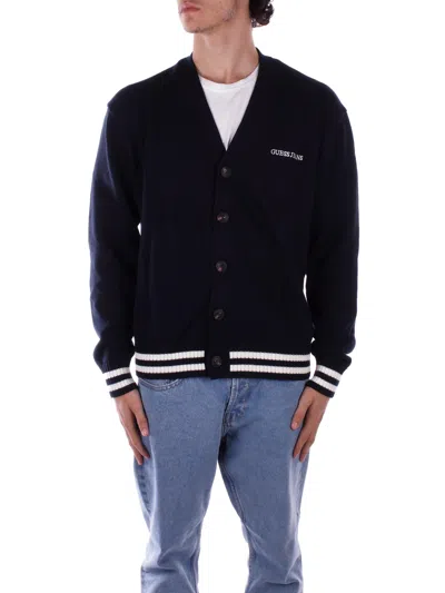 Guess Sweaters Blue In Multi