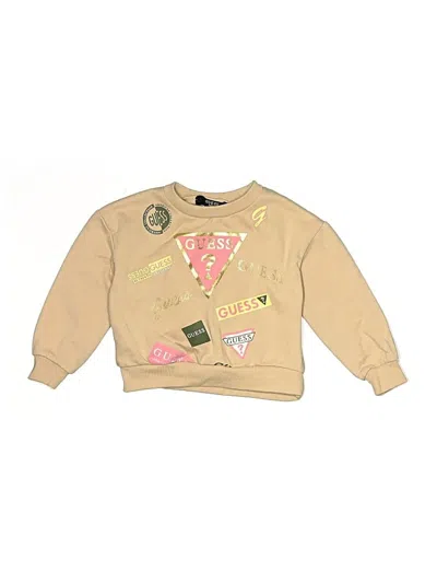 Pre-owned Guess Kids' Sweatshirt In Gold