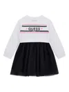 Guess Sweatshirt Tulle Dress In Multi