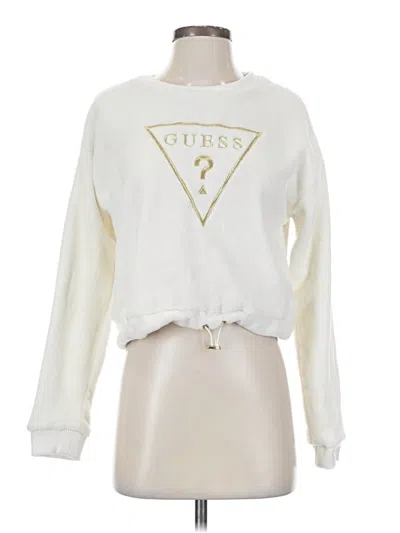 Pre-owned Guess Sweatshirt In White