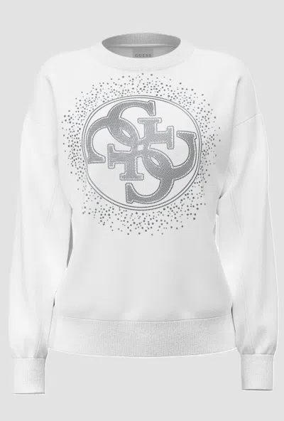Guess Sweatshirt With White Woman Logo