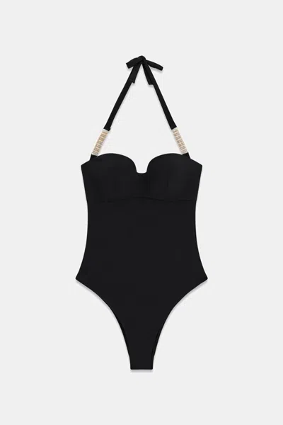 Guess Swimsuit Whole Woman Black