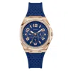 Guess Blue Synthetic Bracelet Watch In Blue