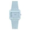 Guess Blue Synthetic Dress Watch In Blue