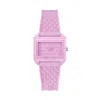Guess Multicolor Synthetic Dress Watch In Purple